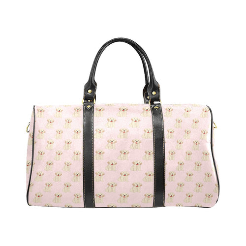 Golden Retriever Pattern Print Design 02 Travel Bag