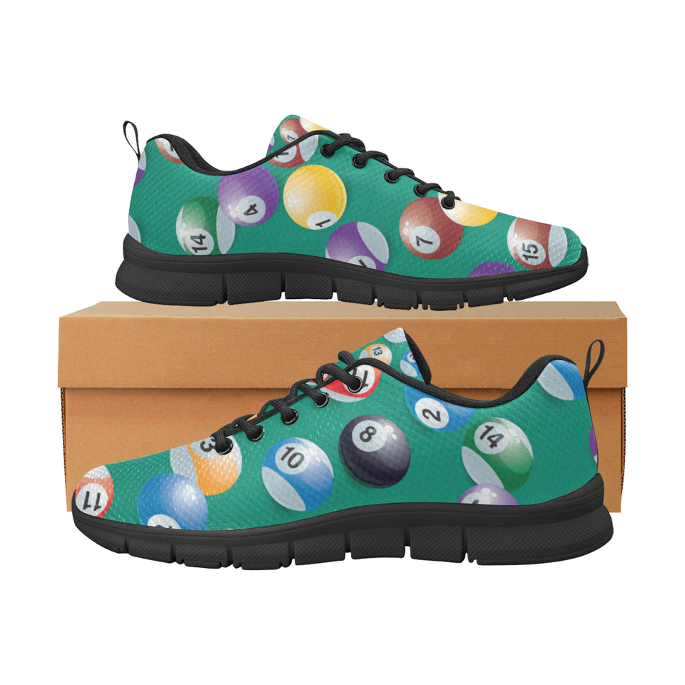 Billiard Ball Pattern Print Design 01 Men's Breathable Sneakers ( Model 055)