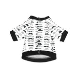 Mustache Beard Pattern Print Design 04 All Over Print Pet Dog Round Neck Fuzzy Shirt