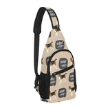 Beagle pattern All Over Print Chest Bag
