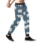 polar bear mother her child pattern Unisex Casual Sweatpants