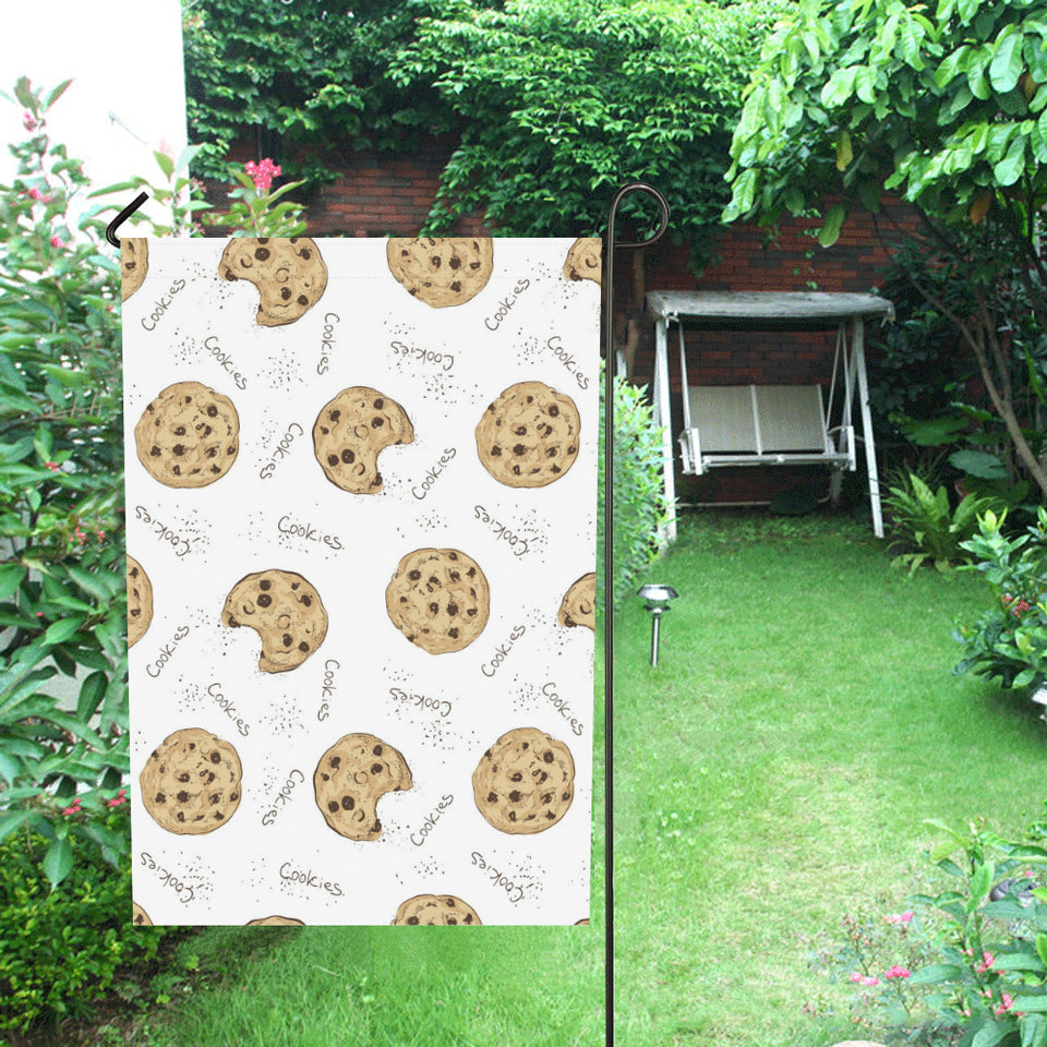 Sketch style cookie pattern House Flag Garden Flag