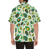 Avocado design pattern Men's All Over Print Hawaiian Shirt
