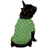 Horseshoes Pattern Print Design 05 All Over Print Pet Dog Round Neck Fuzzy Shirt