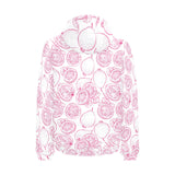 Sketch guava pattern Men's Padded Hooded Jacket