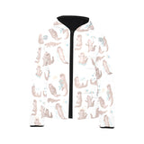 Cute sea otters pattern Kids' Boys' Girls' Padded Hooded Jacket