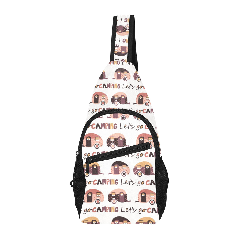 Camper Van Pattern Print Design 01 All Over Print Chest Bag