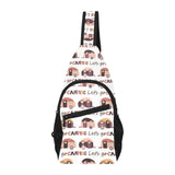 Camper Van Pattern Print Design 01 All Over Print Chest Bag