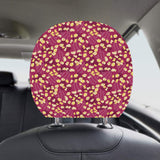 Popcorn Pattern Print Design 02 Car Headrest Cover