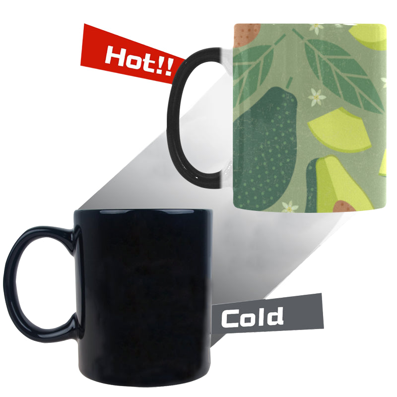 Avocado pattern Morphing Mug Heat Changing Mug