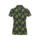Green Peas Pattern Print Design 02 Women's All Over Print Polo Shirt