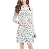 Pigeon Pattern Print Design 05 All Over Print Adjustable Apron