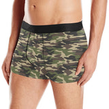Dark Green camouflage pattern Men's All Over Print Boxer Briefs Men's Underwear