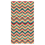 zigzag chevron colorful pattern Bath Towel