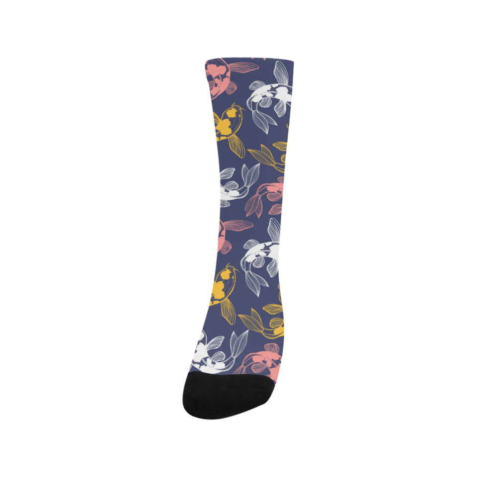 Koi Fish Carp Fish pattern Crew Socks
