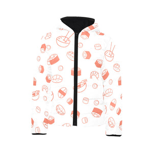 Sushi pattern Kids' Boys' Girls' Padded Hooded Jacket