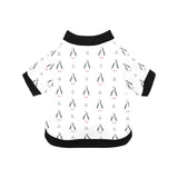 Penguin pattern All Over Print Pet Dog Round Neck Fuzzy Shirt