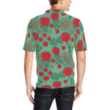 Tomato design pattern Men's All Over Print Polo Shirt