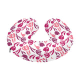 pink sketch tulip pattern U-Shaped Travel Neck Pillow