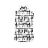 Piano Pattern Print Design 03 Men's Padded Vest