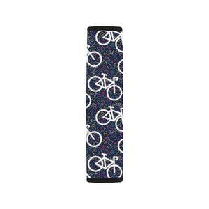 Bicycle Pattern Print Design 03 Car Seat Belt Cover