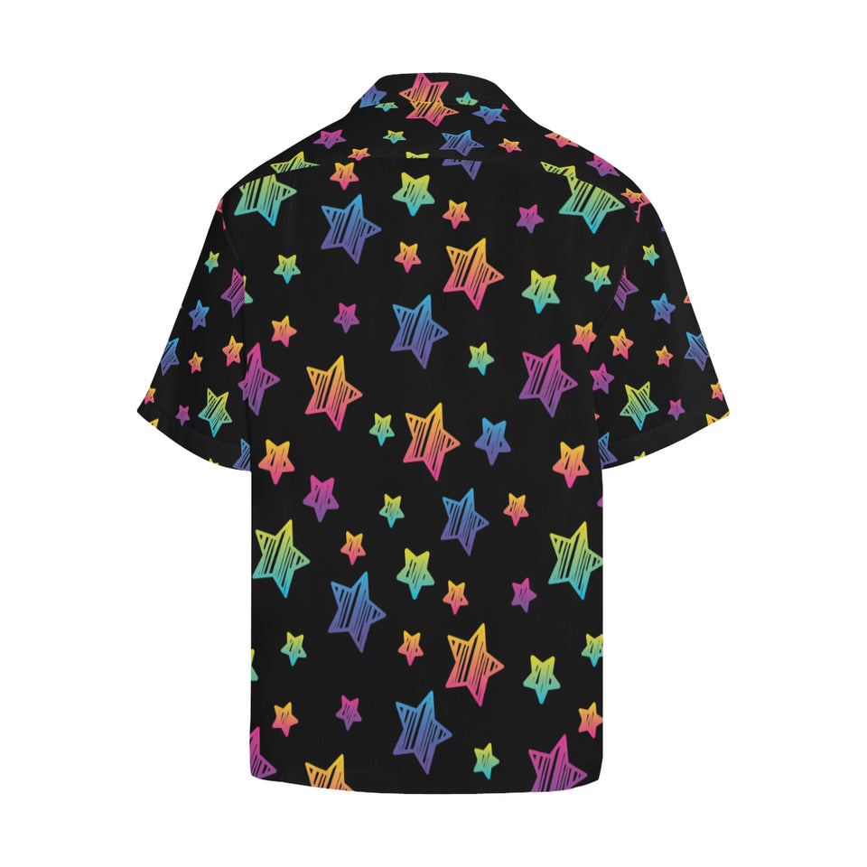 Colorful star pattern Men's All Over Print Hawaiian Shirt