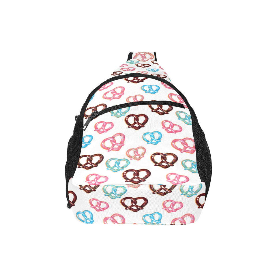Pretzels Pattern Print Design 04 All Over Print Chest Bag