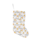 Greyhound Pattern Print Design 03 Christmas Stocking