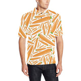 Carrot Pattern Print Design 02 Men's All Over Print Polo Shirt