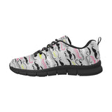 Mustache Beard Pattern Print Design 02 Men's Breathable Sneakers ( Model 055)