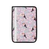 Beautiful toucan flower leaves Car Seat Belt Cover