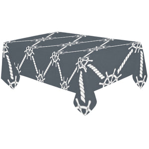 nautical steering wheel rope pattern Tablecloth