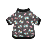 Camera Pattern Print Design 04 All Over Print Pet Dog Round Neck Fuzzy Shirt