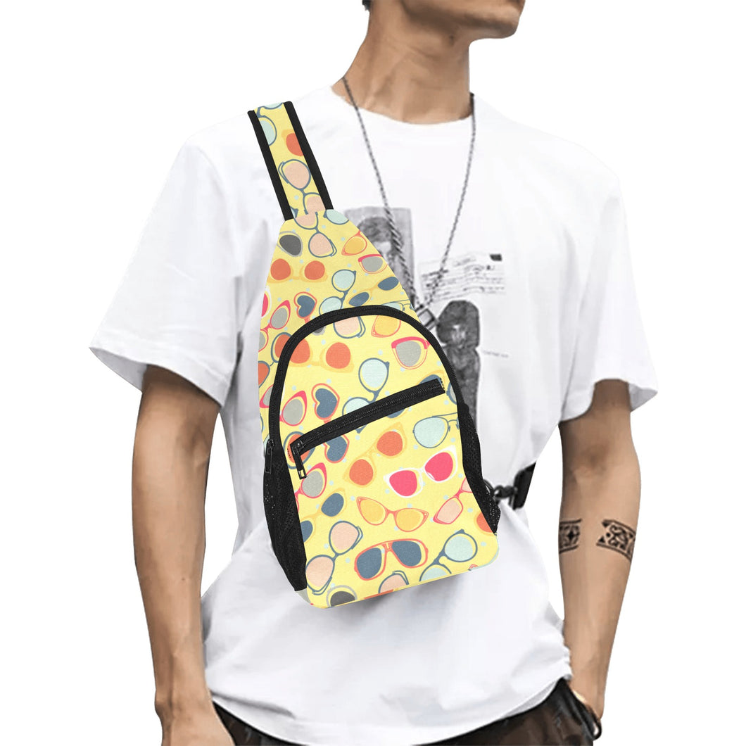 Sun Glasses Pattern Print Design 05 All Over Print Chest Bag