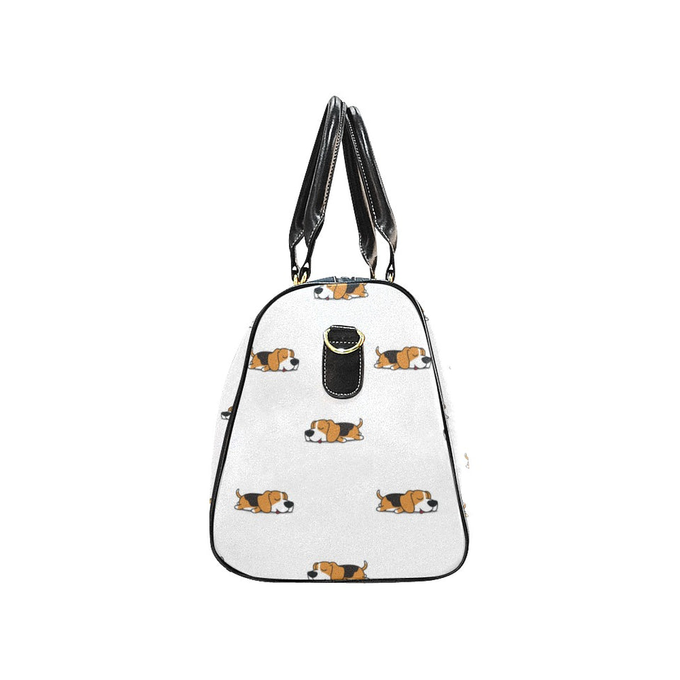 Cute beagle dog sleeping pattern Travel Bag