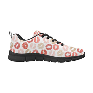 Lips Pattern Print Design 04 Men's Breathable Sneakers ( Model 055)