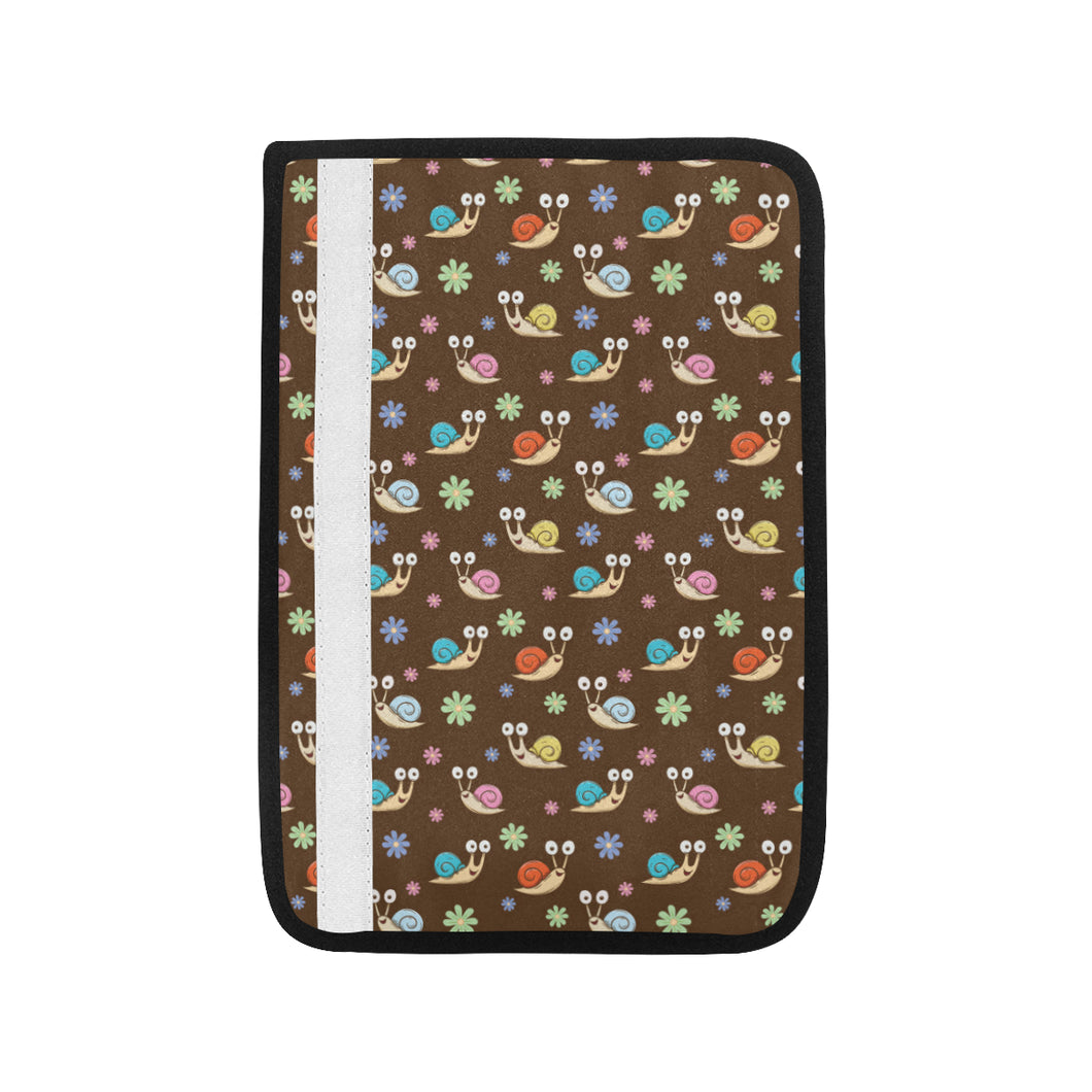 Snail Pattern Print Design 03 Car Seat Belt Cover