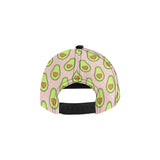 Avocado heart pink background All Over Print Snapback Cap