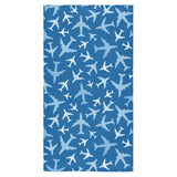 Airplane pattern in the sky Bath Towel