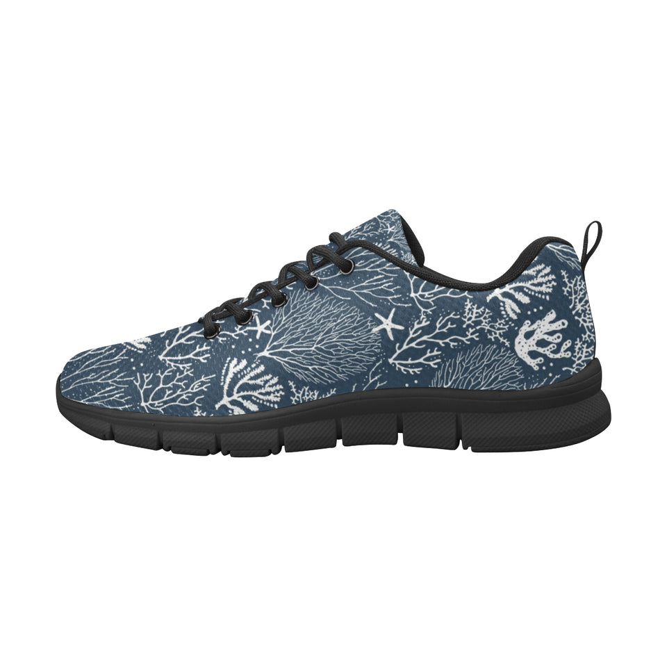 Coral Reef Pattern Print Design 05 Men's Breathable Sneakers ( Model 055)