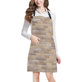 Brick Printed Pattern Print Design 01 All Over Print Adjustable Apron