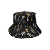 saxophone design pattern Unisex Bucket Hat