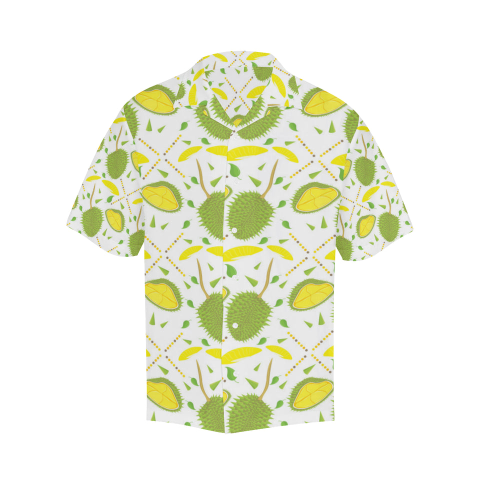 Durian pattern background Men's All Over Print Hawaiian Shirt