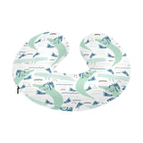 Crocodile diver pattern U-Shaped Travel Neck Pillow