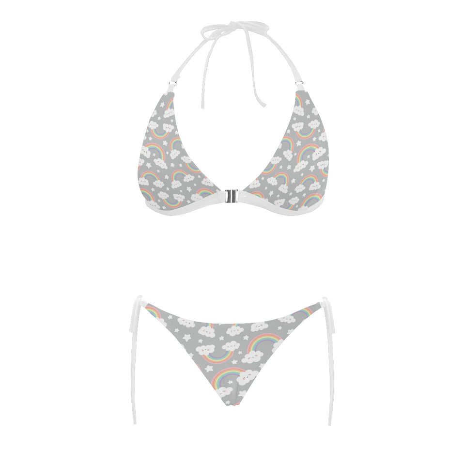 Cute rainbow clound star pattern Sexy Bikinis Two-Piece Swimsuits