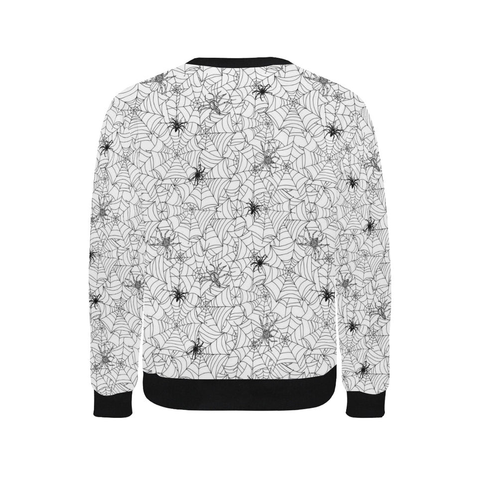 Spider web cobweb pattern Men's Crew Neck Sweatshirt