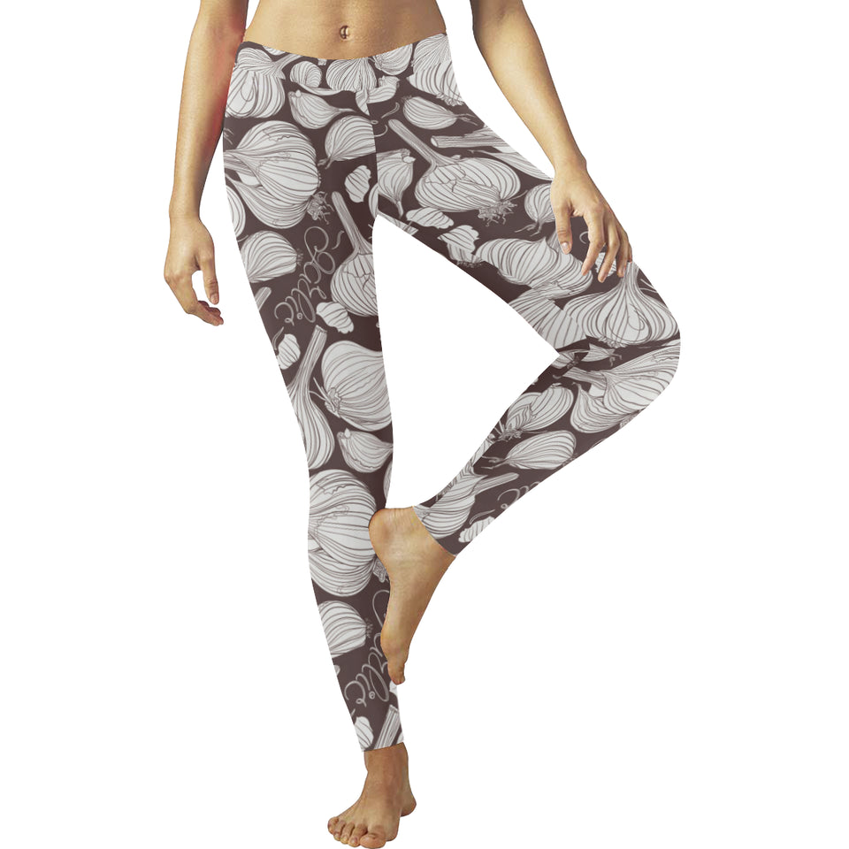 Garlic bulb dark background Women's Legging Fulfilled In US