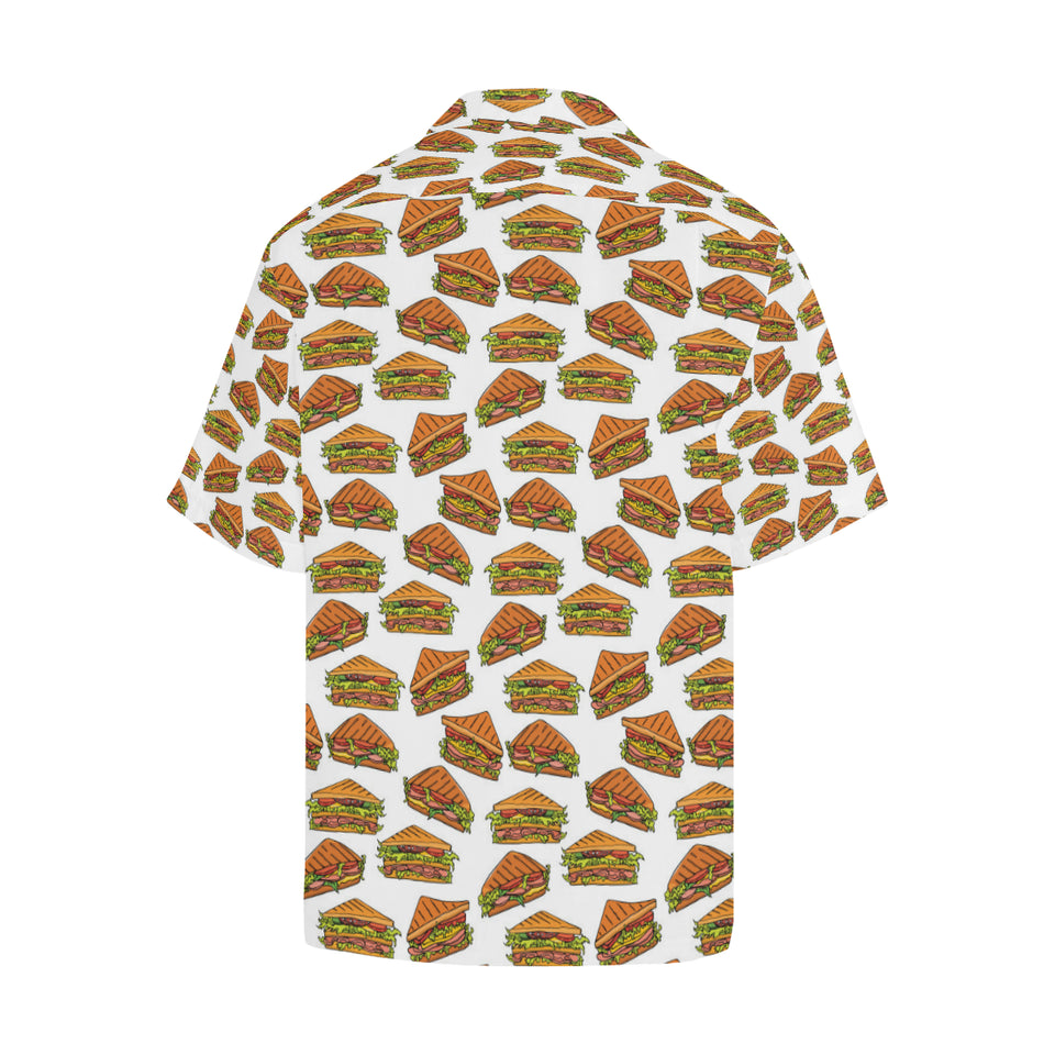 Sandwich Pattern Print Design 02 Men's All Over Print Hawaiian Shirt (Model T58)