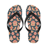 Christmas gingerbread cookie pattern Unisex Flip Flops