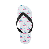 Sailboat anchor pattern Unisex Flip Flops